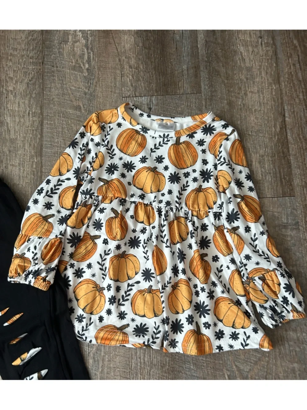 🌸 $10 SALE 🌸 Toddler Girls Pumpkin Outfit